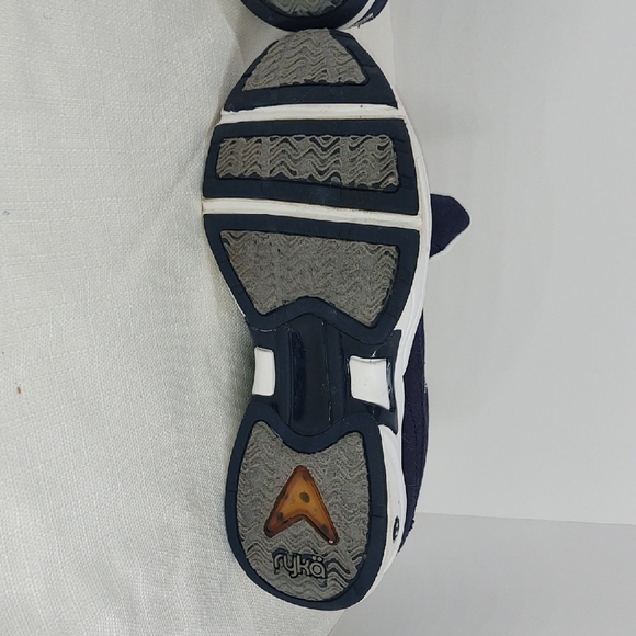 Ryka Blue and White Athletic Shoes with Breathable Fabric - Picture 4 of 6